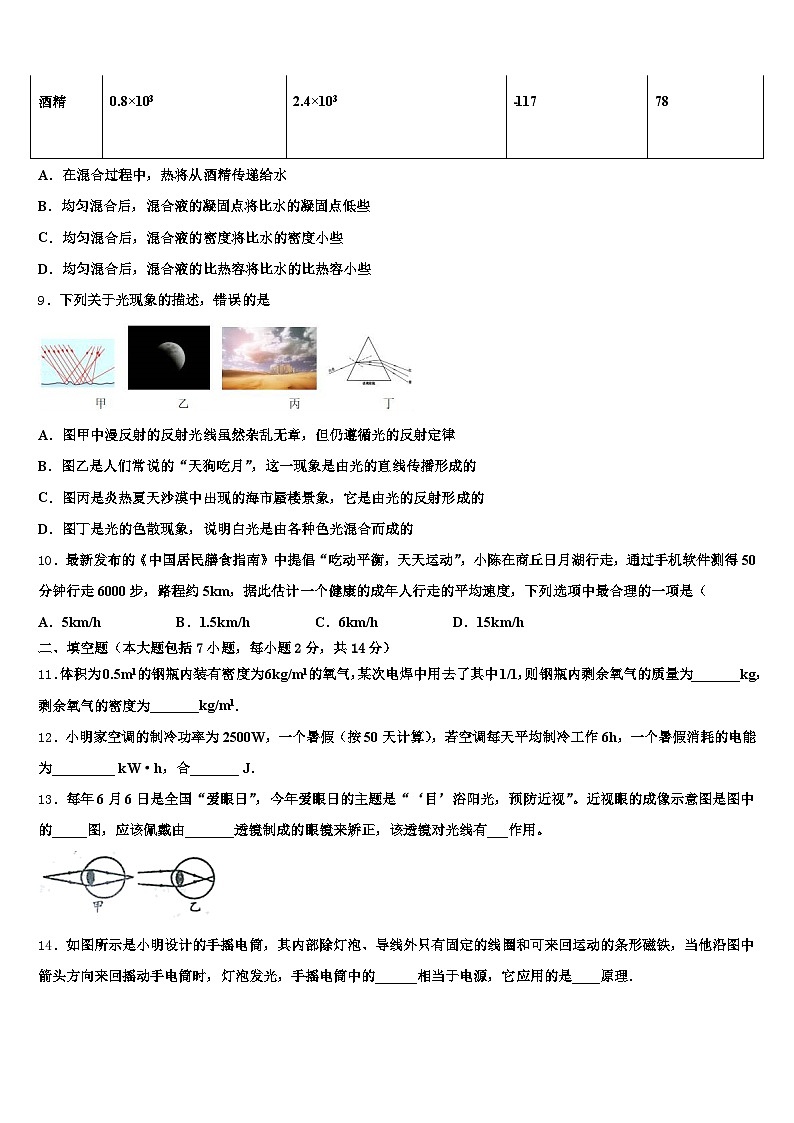 2026届海东市中考押题物理预测卷（含答案解析）第3页