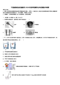 宁夏回族自治区固原市2026年初中物理毕业考试模拟冲刺卷（含答案解析）