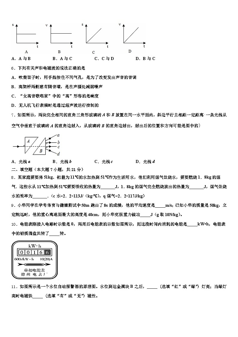 江西省宜春市2026年中考适应性考试物理试题（含答案解析）第2页