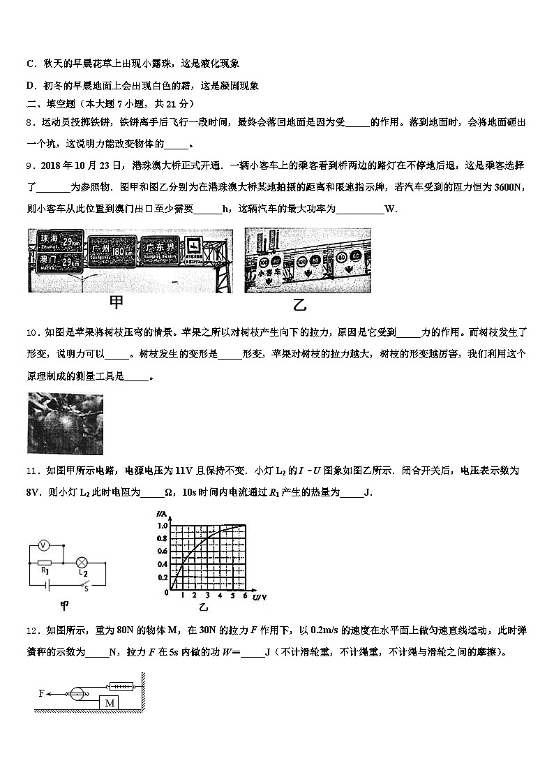 2026年亳州市中考押题物理预测卷（含答案解析）第3页