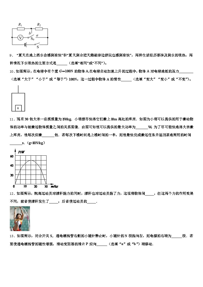 2025-2026学年青海省黄南藏族自治州中考物理全真模拟试卷（含答案解析）第3页
