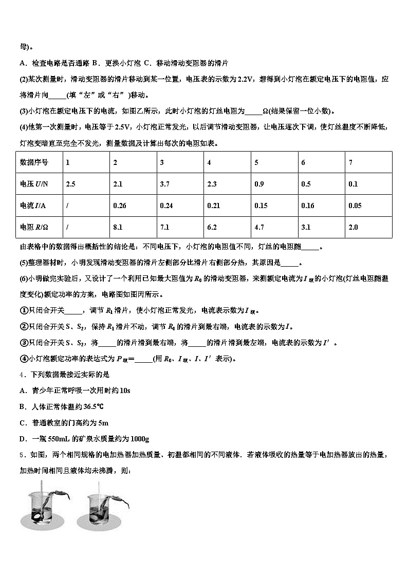 吉林省长春市2026年中考二模物理试题（含答案解析）第2页