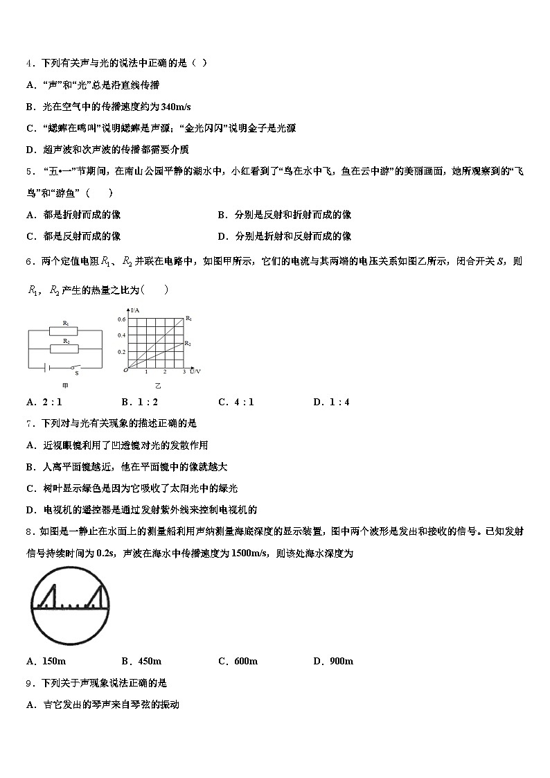 2025-2026学年广西壮族自治区防城港市中考物理押题卷（含答案解析）第2页