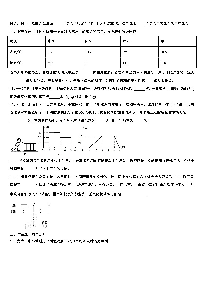 2026年云南省文山壮族苗族自治州中考物理仿真试卷（含答案解析）第3页