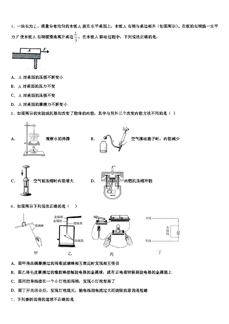 浙江省丽水市2026年中考物理考前最后一卷（含答案解析）第2页