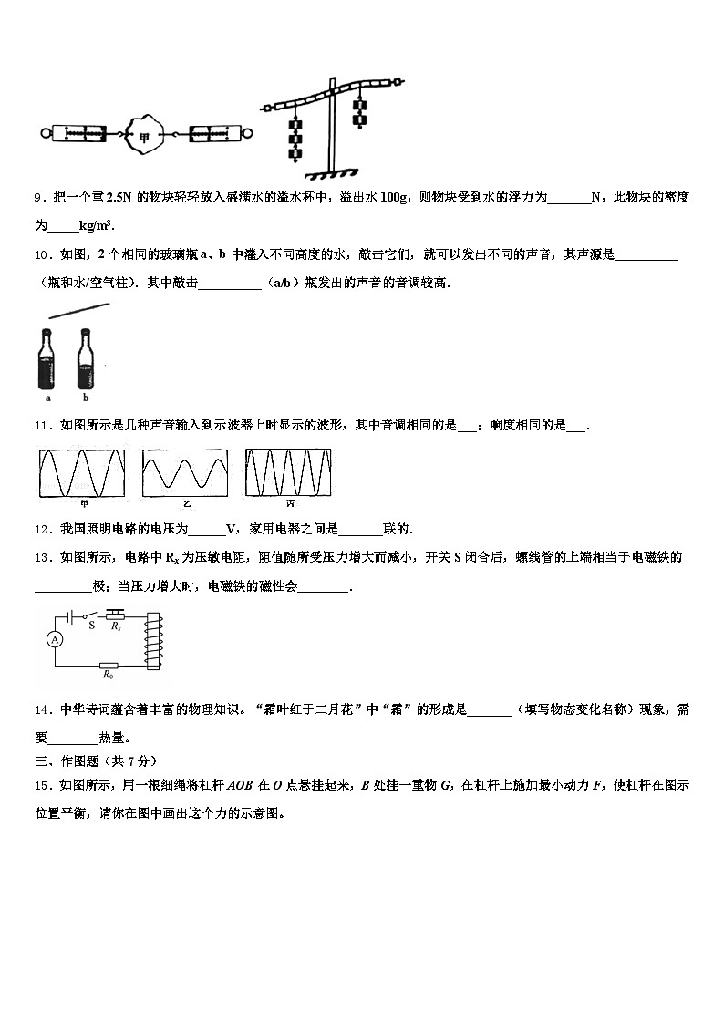 2025-2026学年湖北省荆州市中考押题物理预测卷（含答案解析）第3页