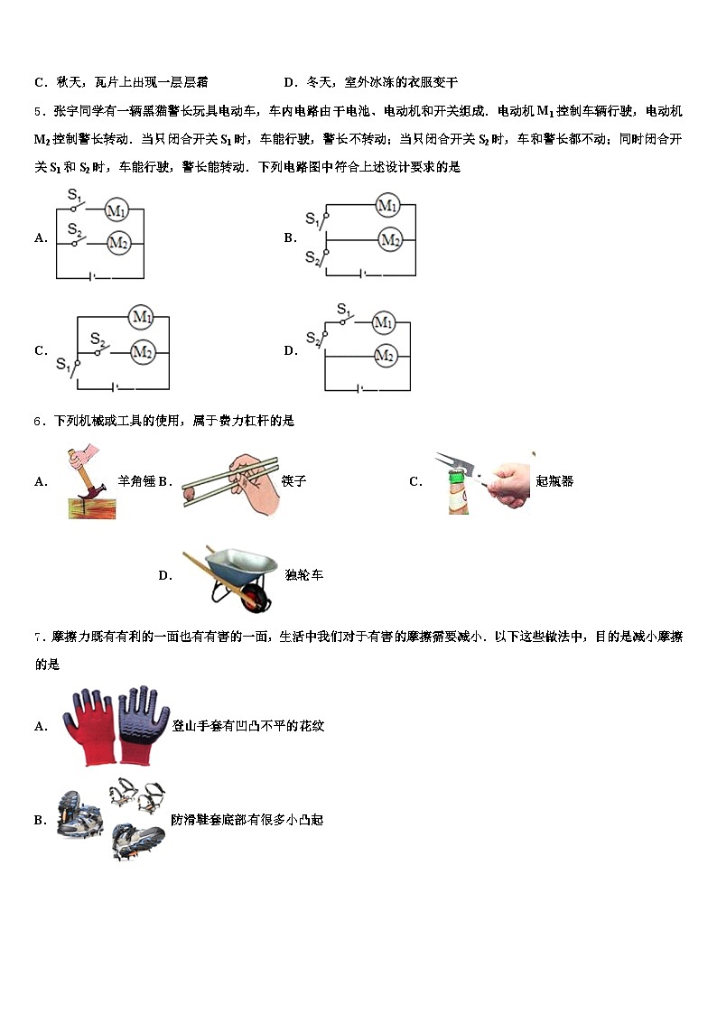 河北省廊坊市2026年中考物理模拟精编试卷（含答案解析）第2页