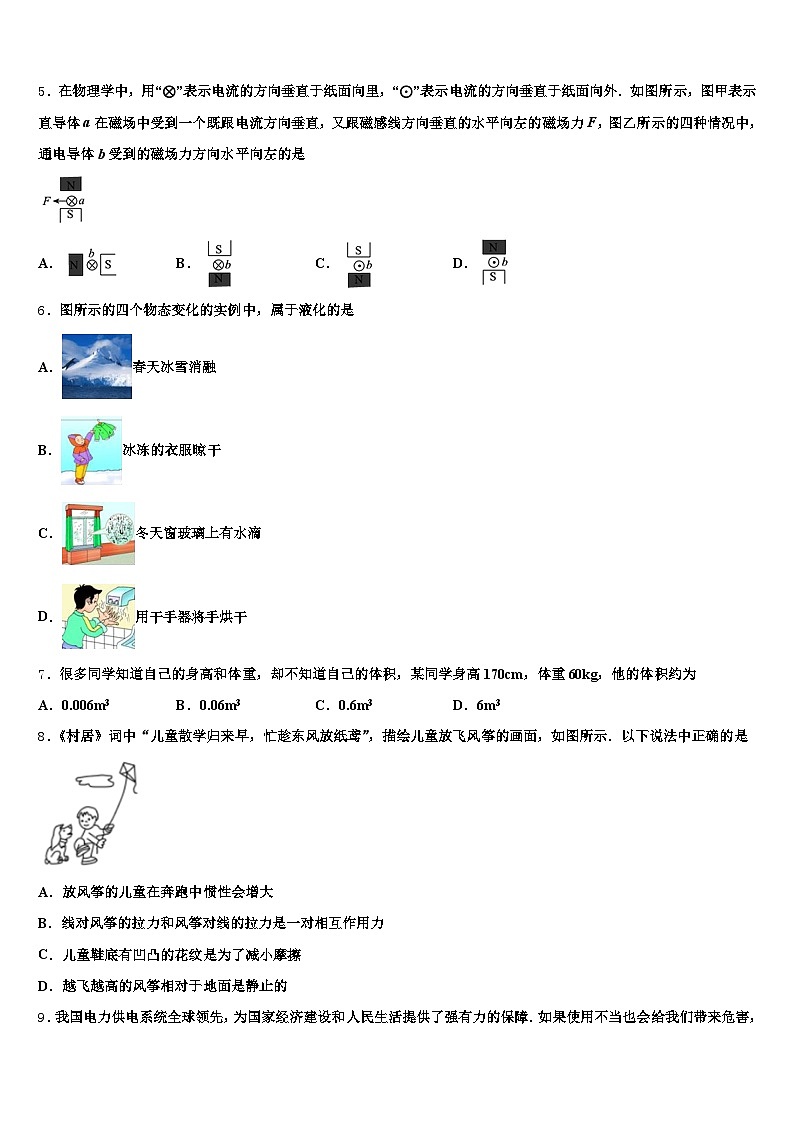 2026年安徽省合肥市中考物理五模试卷（含答案解析）第2页