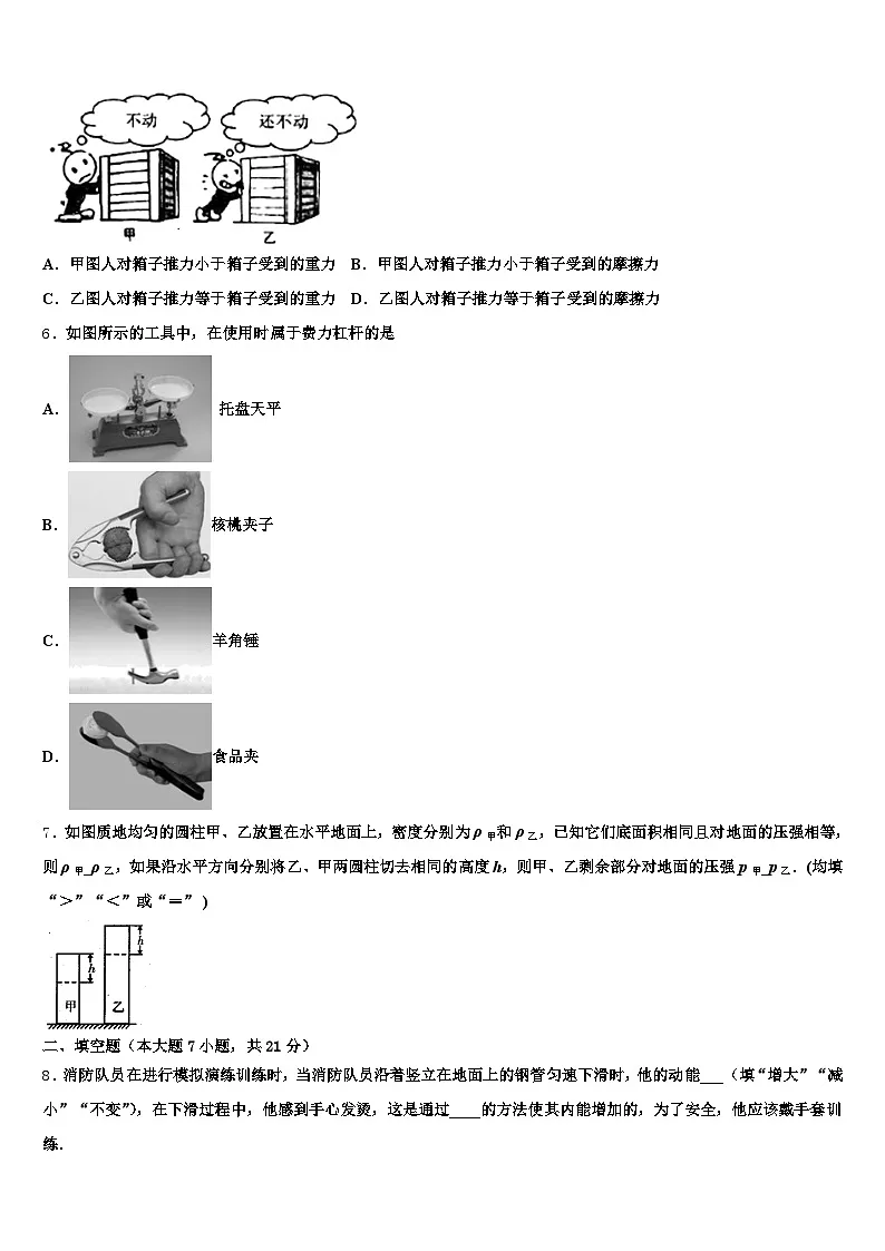 2026届成都市中考猜题物理试卷（含答案解析）第2页