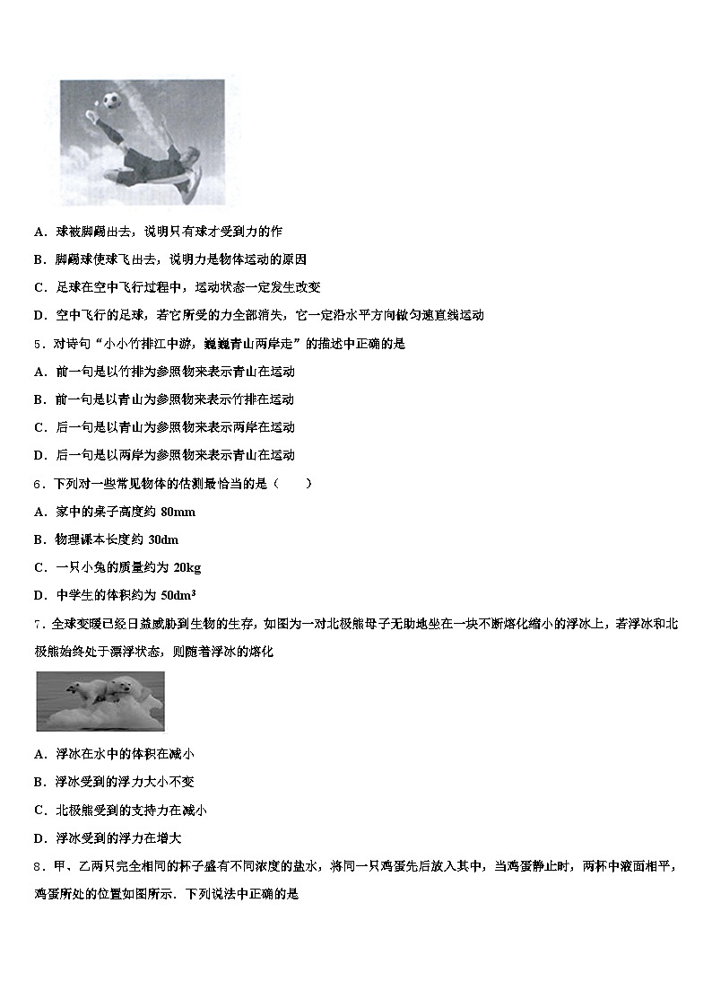 2026届宁夏回族自治区中卫市中考猜题物理试卷（含答案解析）第2页