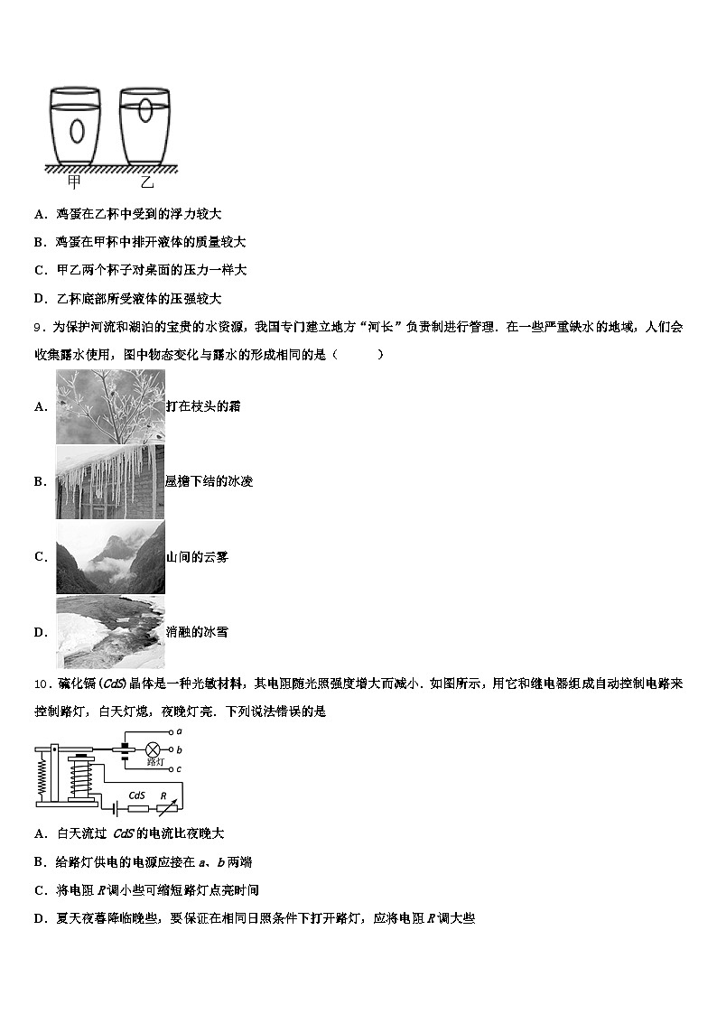 2026届宁夏回族自治区中卫市中考猜题物理试卷（含答案解析）第3页