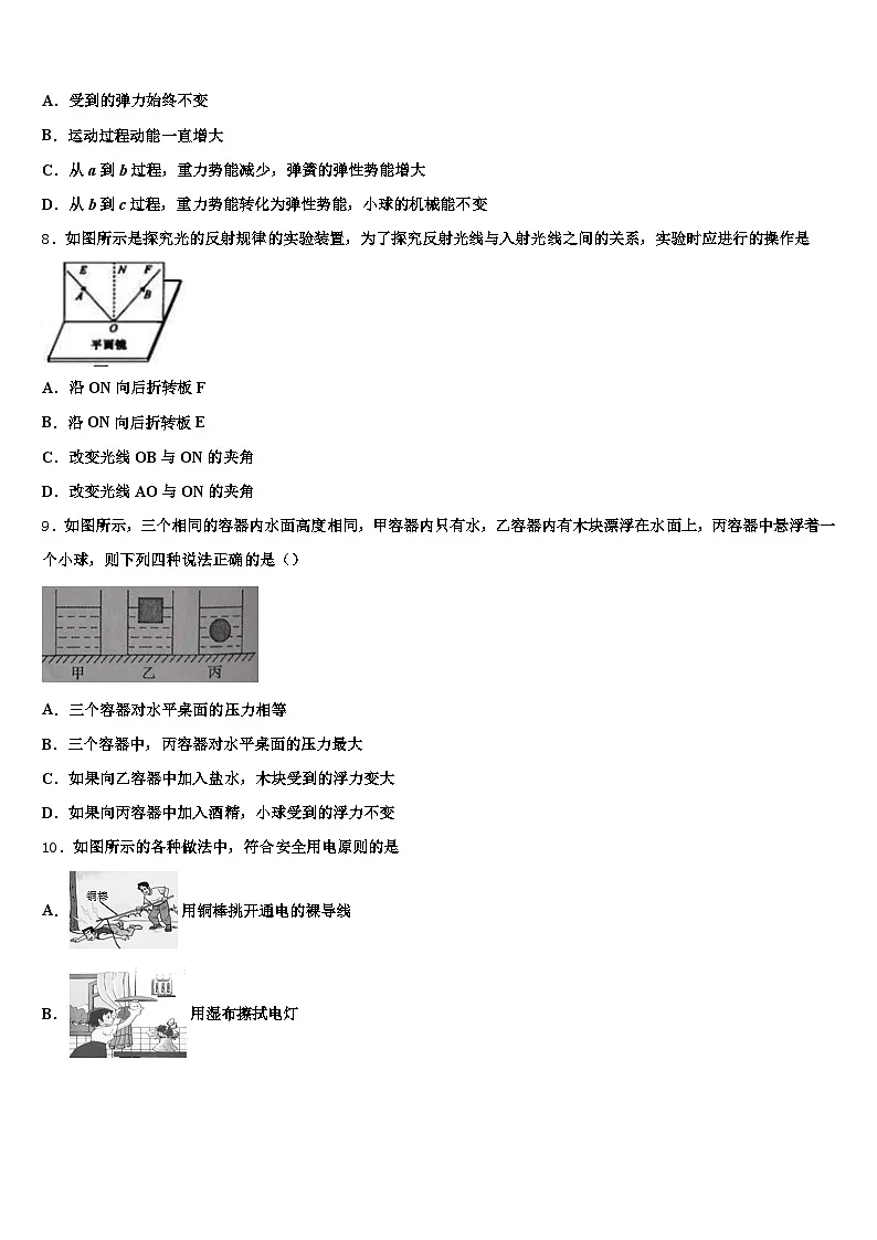 2025-2026学年临沧市中考三模物理试题（含答案解析）第3页