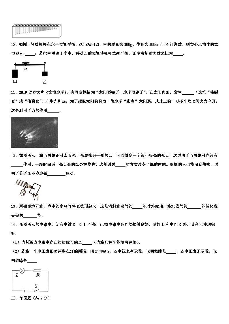 2026年山西省运城市中考物理押题试卷（含答案解析）第3页