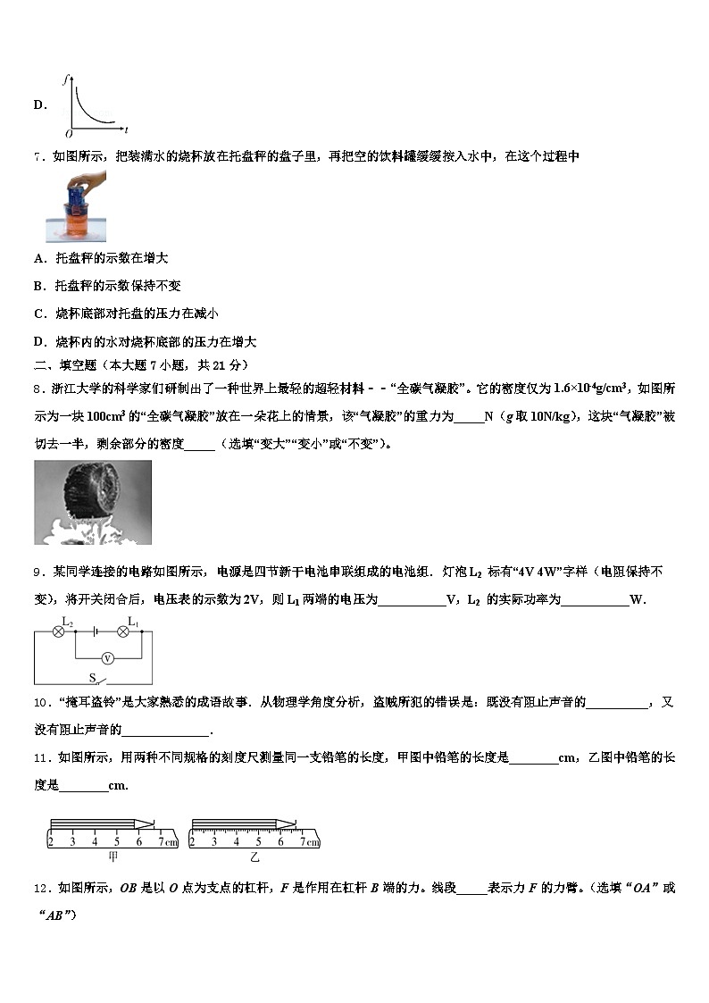 2025-2026学年广西壮族自治区玉林市中考物理最后冲刺模拟试卷（含答案解析）第3页