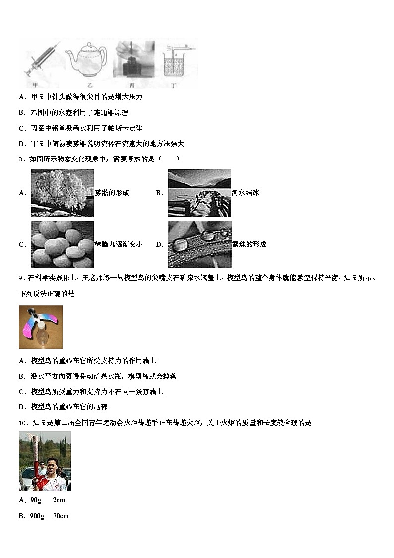 2025-2026学年广西壮族自治区南宁市中考四模物理试题（含答案解析）第3页