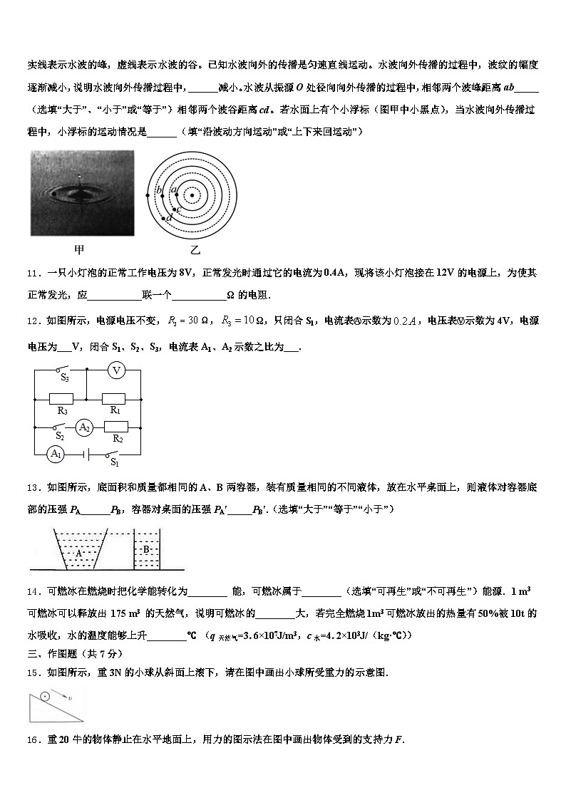 2026届马鞍山市中考三模物理试题（含答案解析）第3页