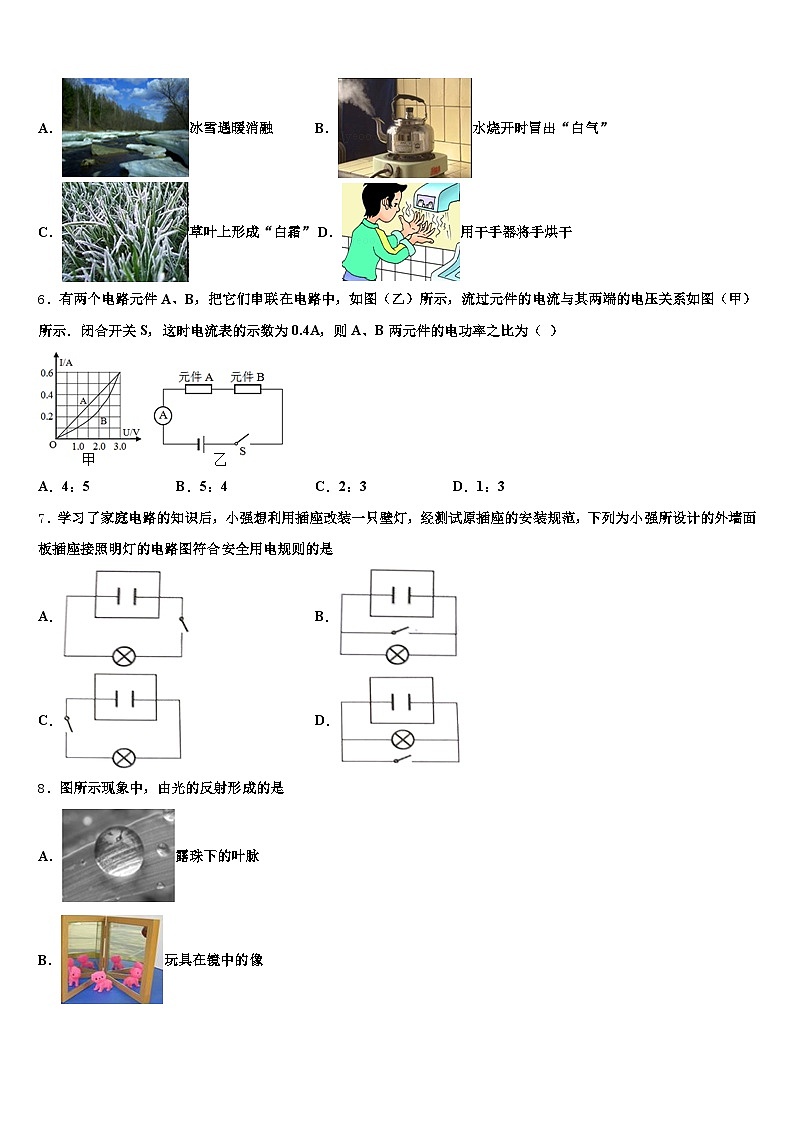 安徽省宿州市2025-2026学年中考物理全真模拟试题（含答案解析）第2页