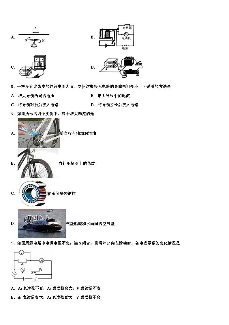 马鞍山市2026年中考物理最后冲刺模拟试卷（含答案解析）第2页