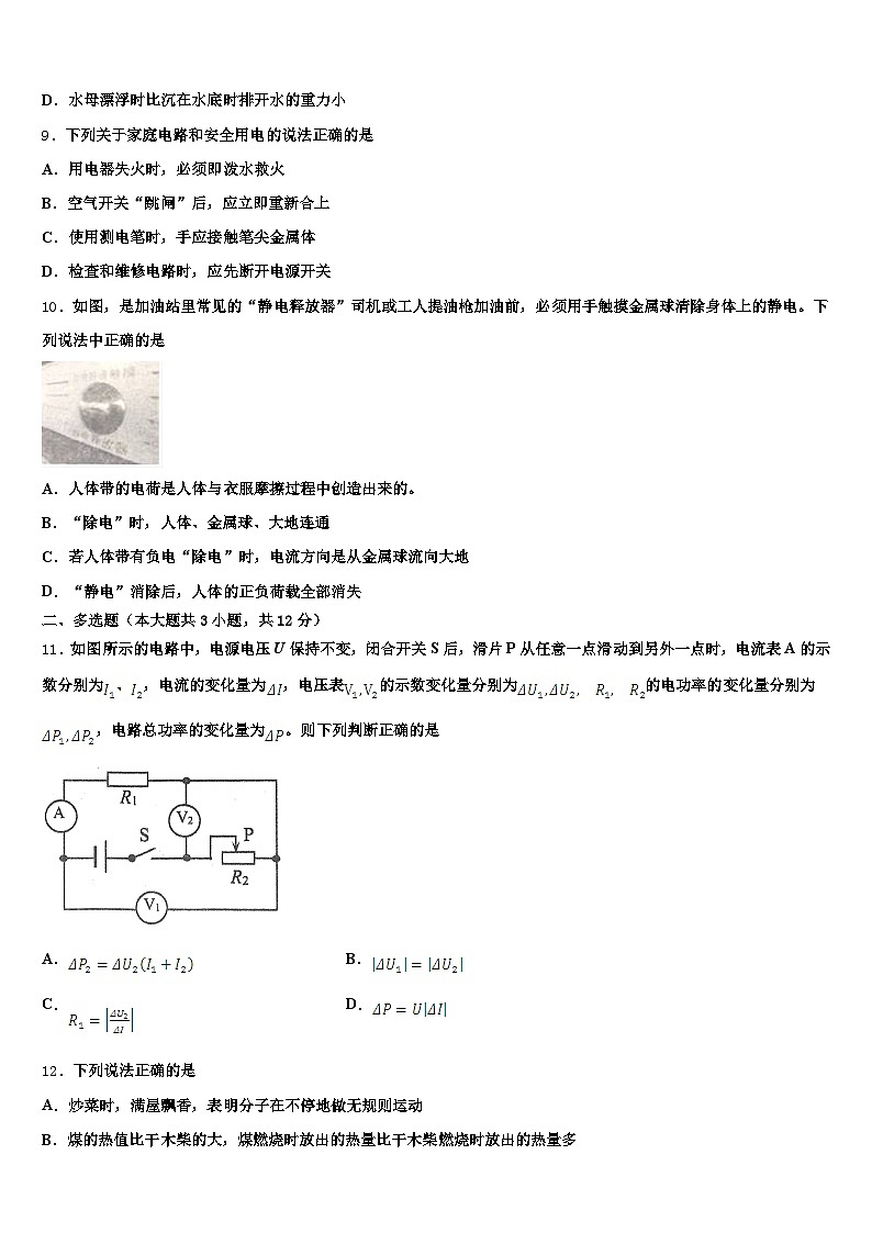 益阳市2026年中考物理猜题卷（含答案解析）第3页