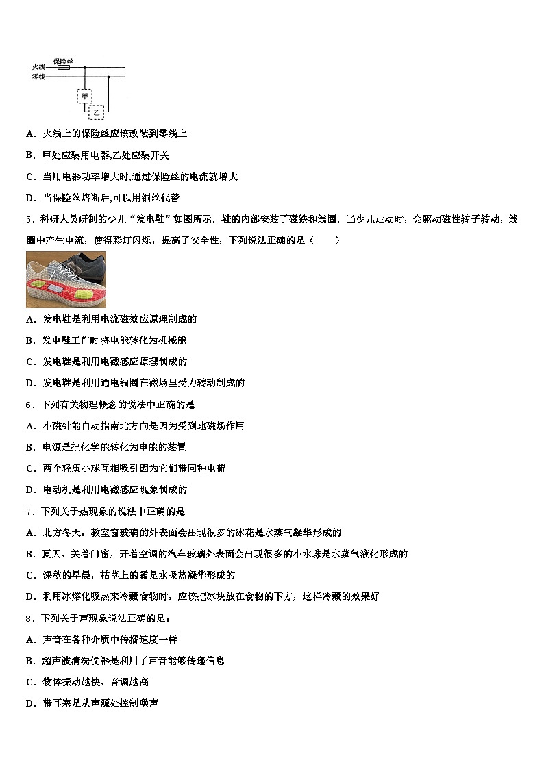 2026届山东省东营市中考物理全真模拟试题（含答案解析）第2页
