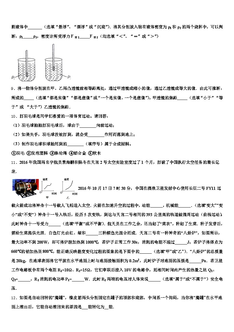 辽宁省阜新市2025-2026学年初中物理毕业考试模拟冲刺卷（含答案解析）第3页