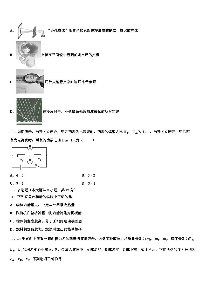 洛阳市2025-2026学年中考物理押题卷（含答案解析）第3页