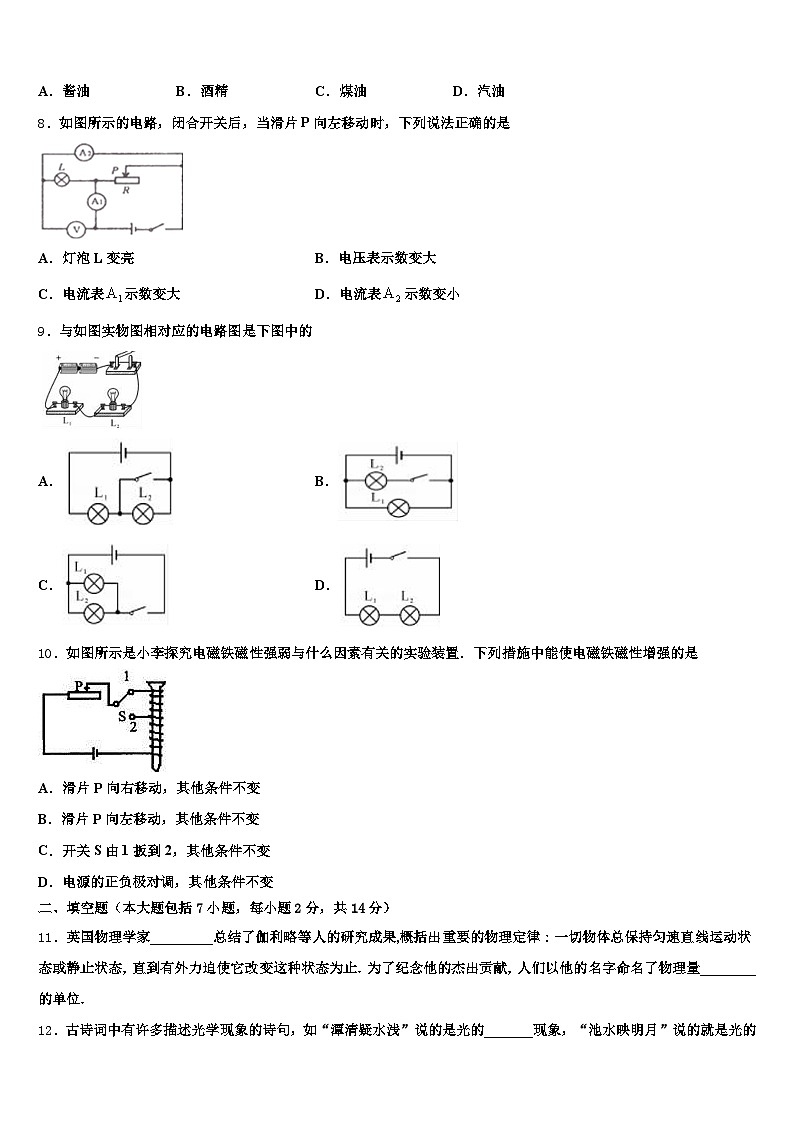 2026届云南省昭通市中考冲刺卷物理试题（含答案解析）第3页
