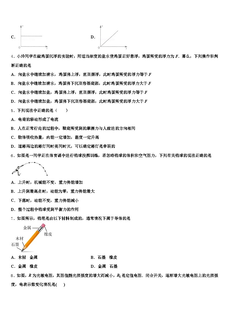 2026年盘锦市中考四模物理试题（含答案解析）第2页
