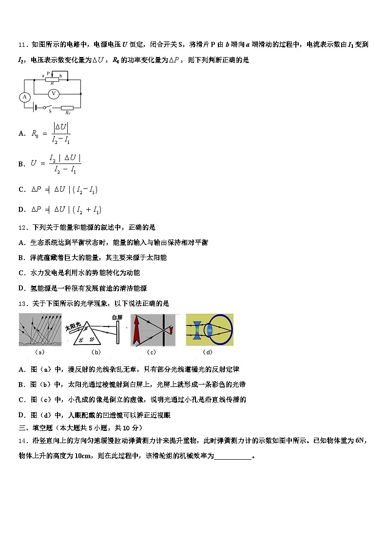 2026届新疆维吾尔自治区中考物理全真模拟试卷（含答案解析）第3页