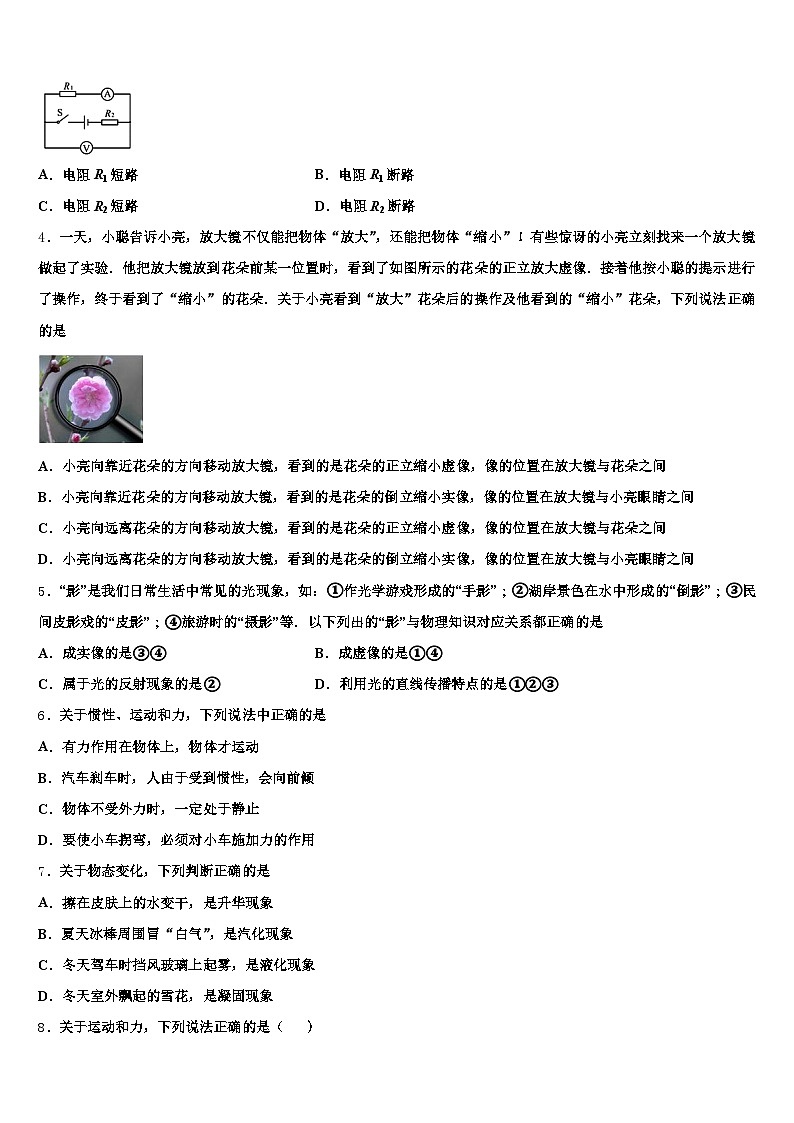 甘肃省甘南藏族自治州2026年中考物理最后一模试卷（含答案解析）第2页