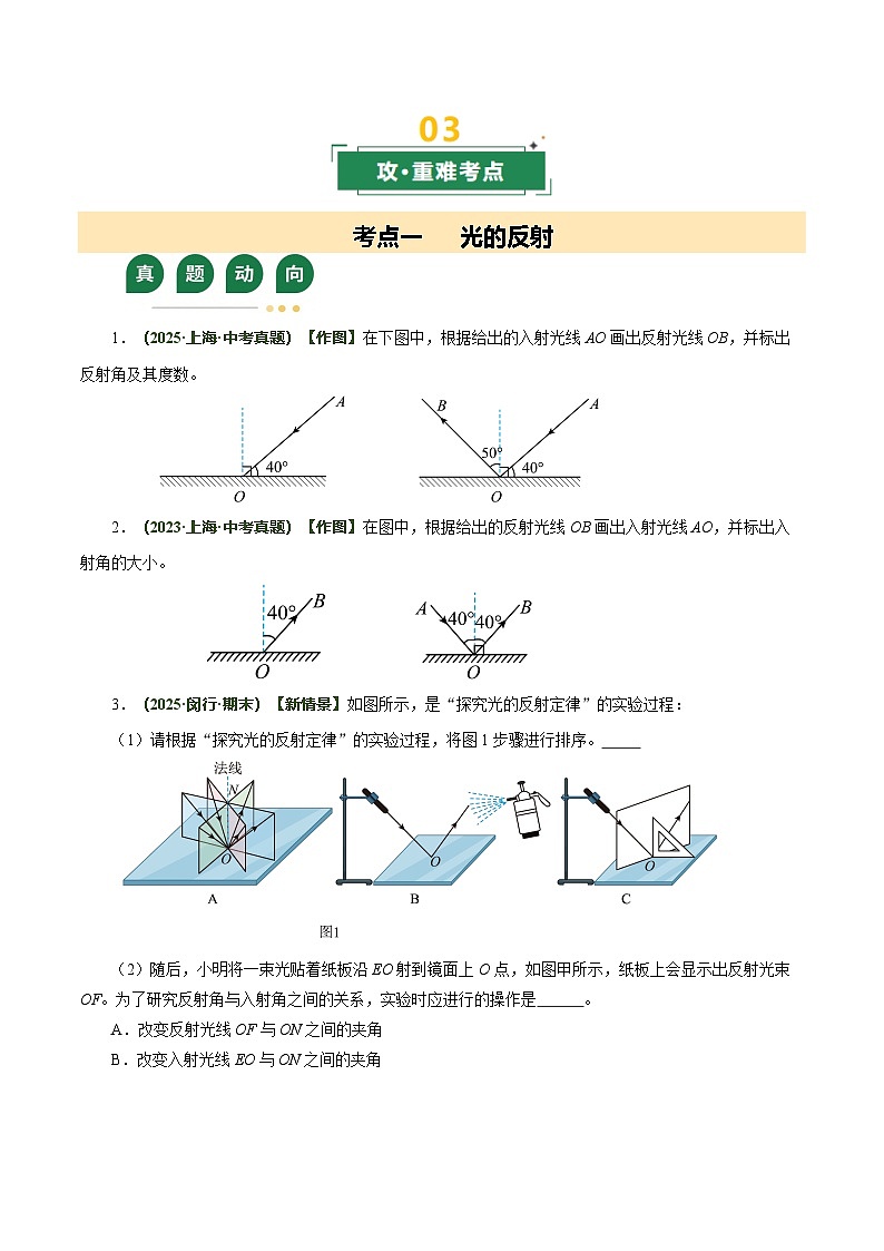 专题02 光学（复习讲义）（上海专用）（原卷版）第3页
