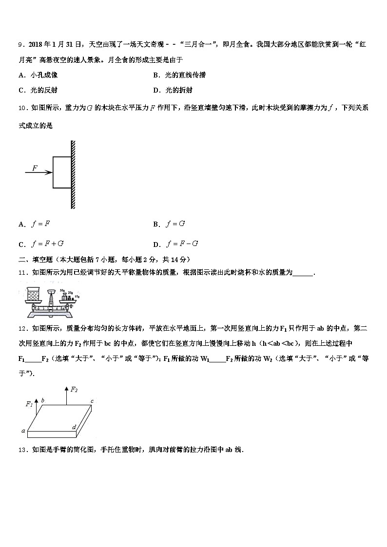 2026年阳江市中考物理模拟精编试卷（含答案解析）第3页