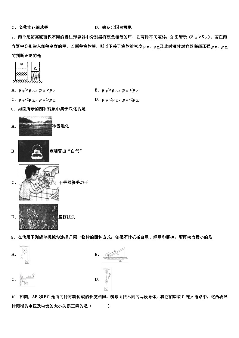安徽省淮北市2026年中考冲刺卷物理试题（含答案解析）第2页