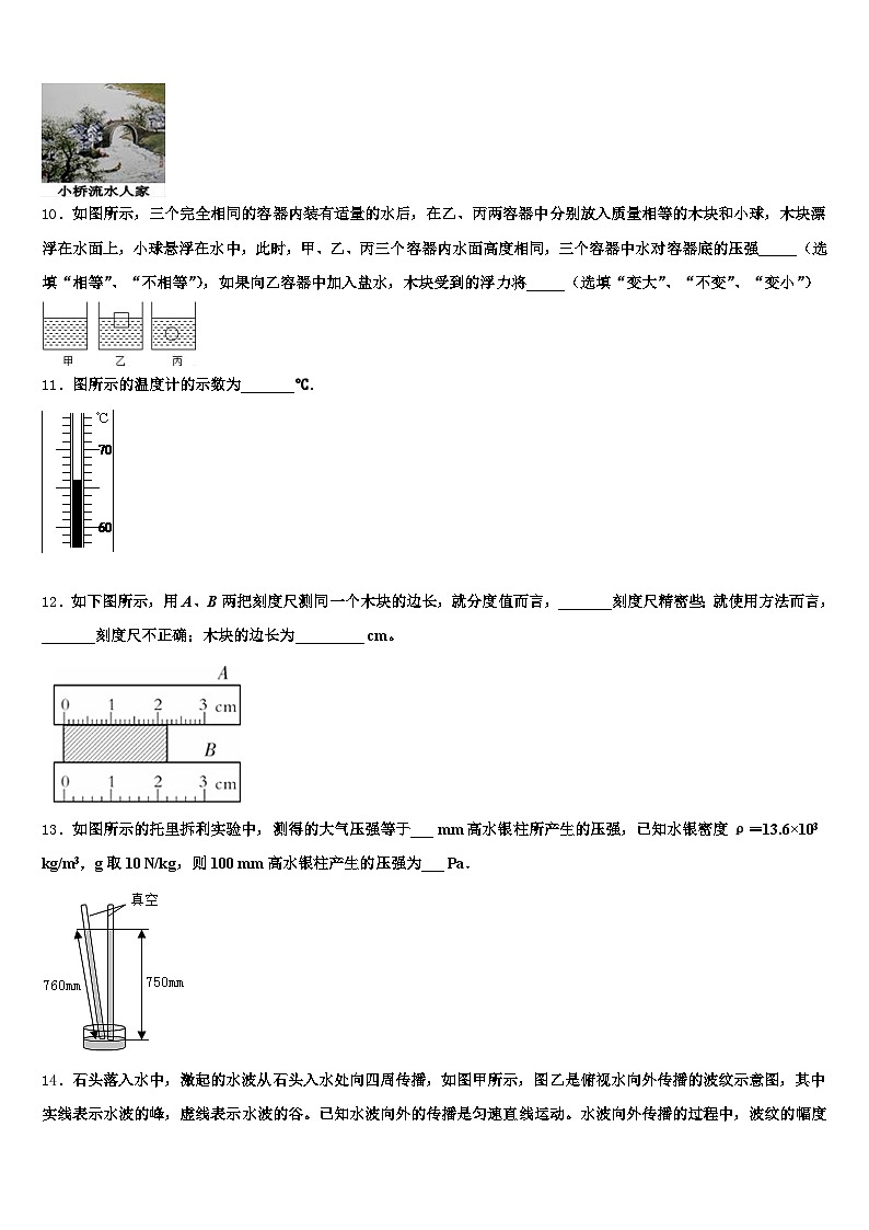 2026届湖北省荆州市中考一模物理试题（含答案解析）第3页