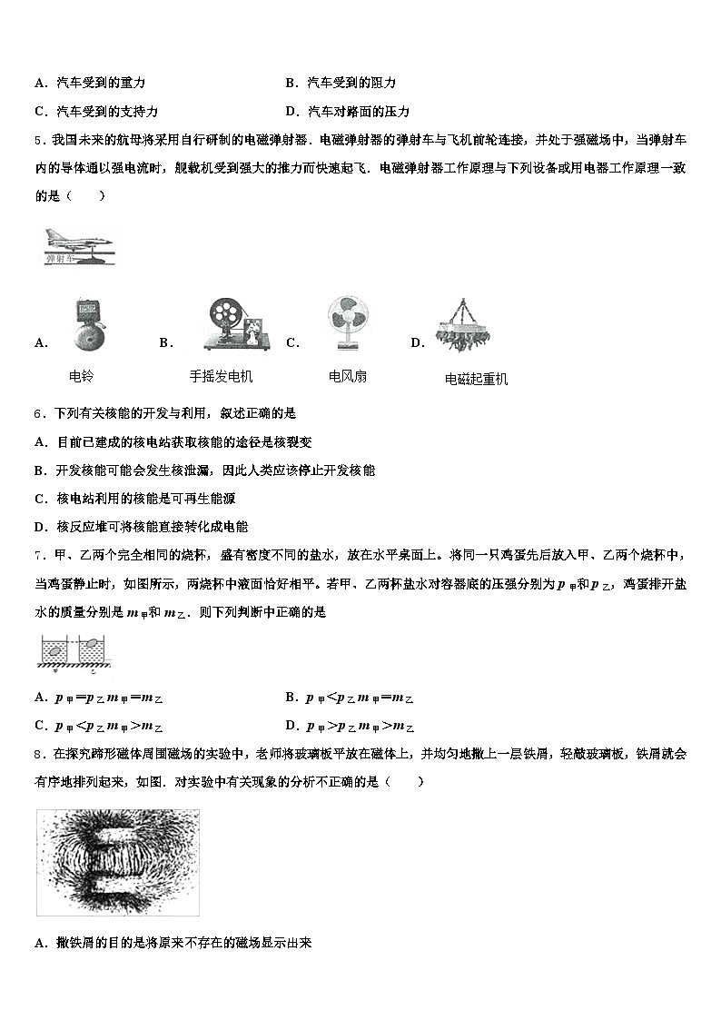 云南省迪庆藏族自治州2026年中考物理适应性模拟试题（含答案解析）第2页