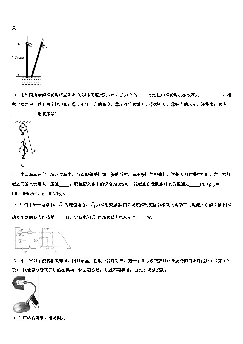2025-2026学年宁夏回族自治区银川市中考物理最后冲刺浓缩精华卷（含答案解析）第3页