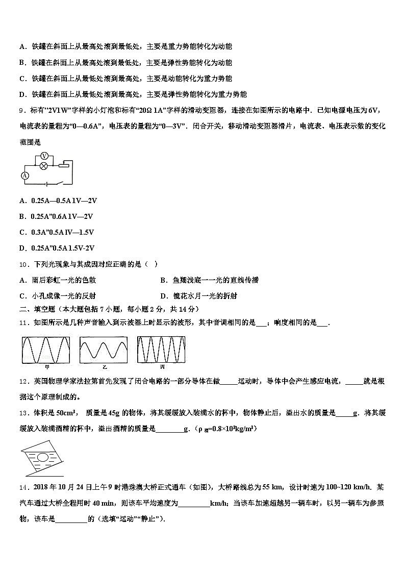 2026年云南省西双版纳傣族自治州中考五模物理试题（含答案解析）第3页