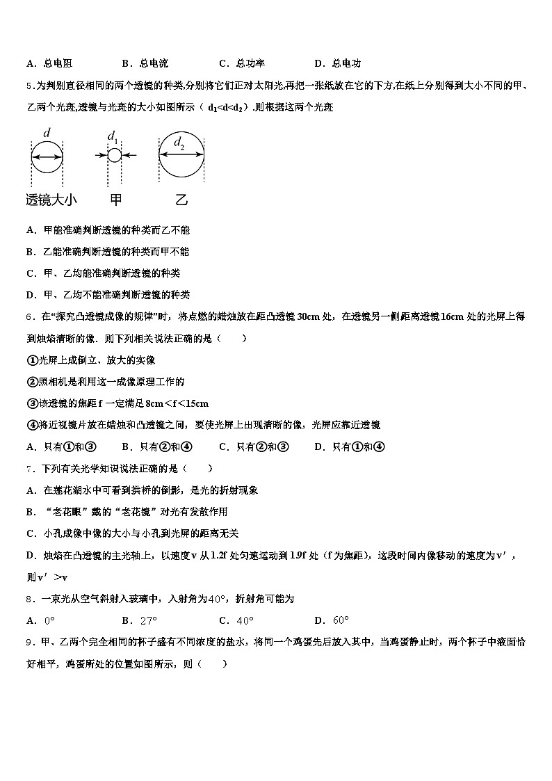 2025-2026学年安徽省合肥市中考物理考前最后一卷（含答案解析）第2页