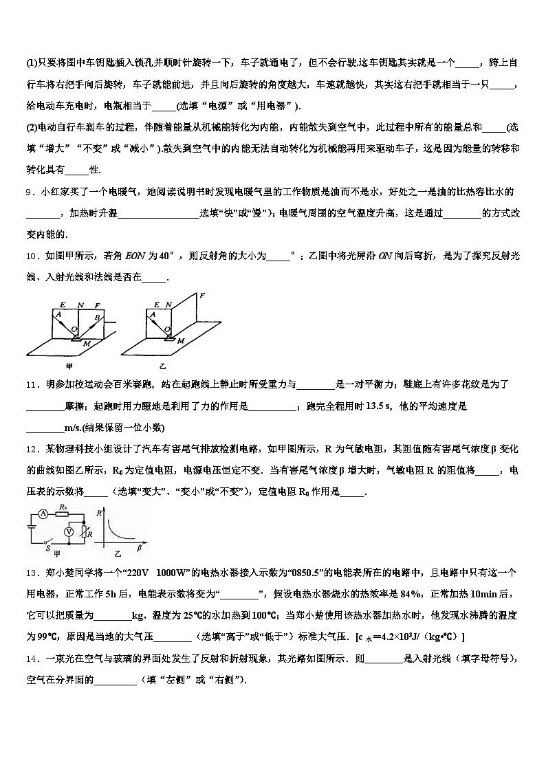 2026届三明市中考物理仿真试卷（含答案解析）第3页