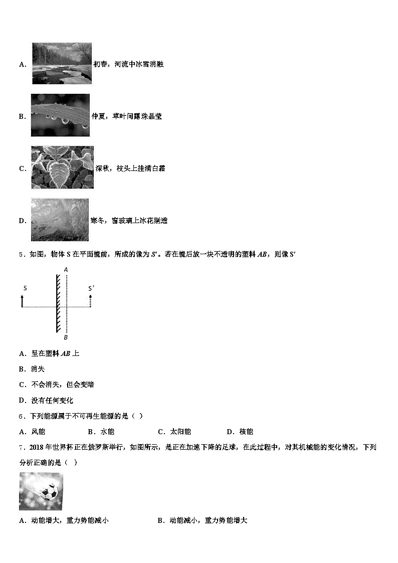 云南省德宏傣族景颇族自治州2025-2026学年中考物理模拟精编试卷（含答案解析）第2页