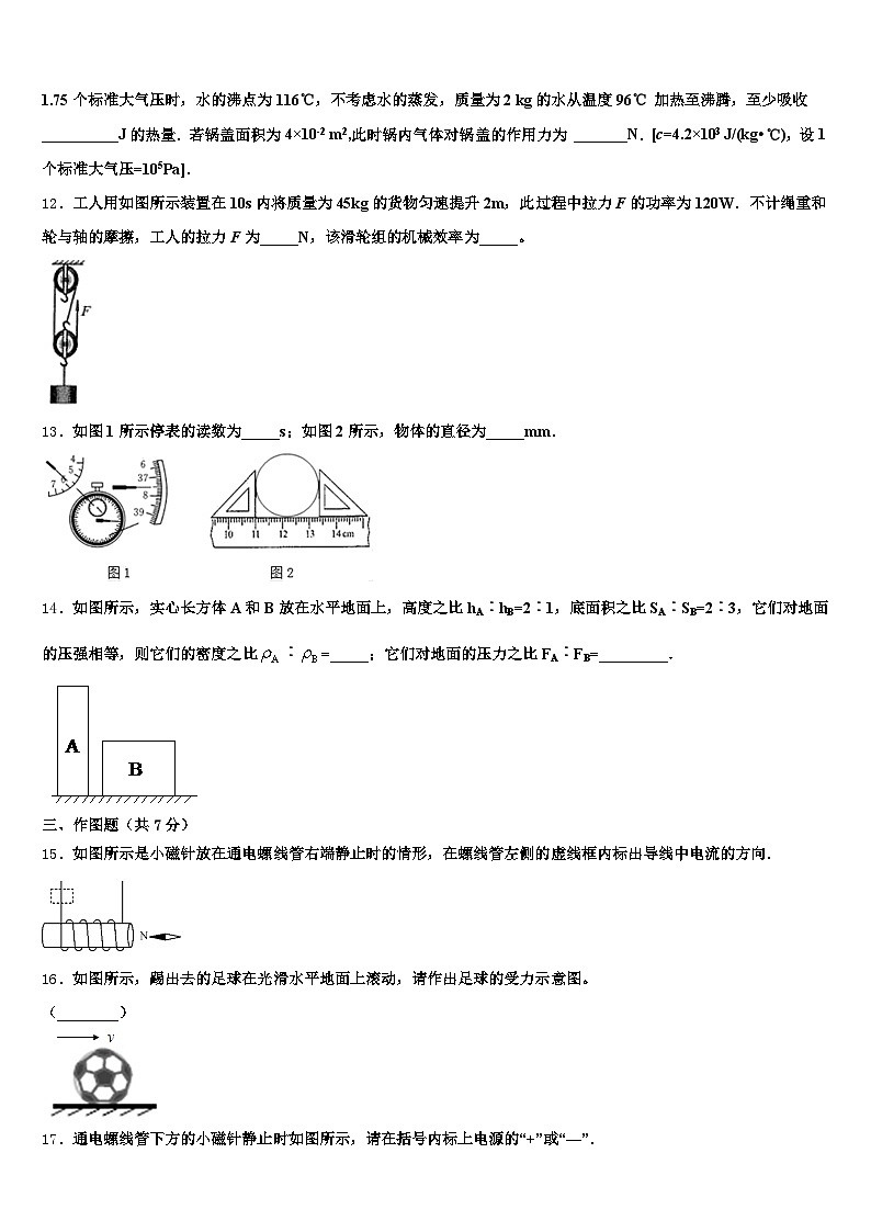 2025-2026学年河北省衡水市中考五模物理试题（含答案解析）第3页