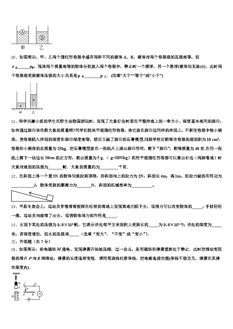 铜陵市2026年中考物理适应性模拟试题（含答案解析）第3页