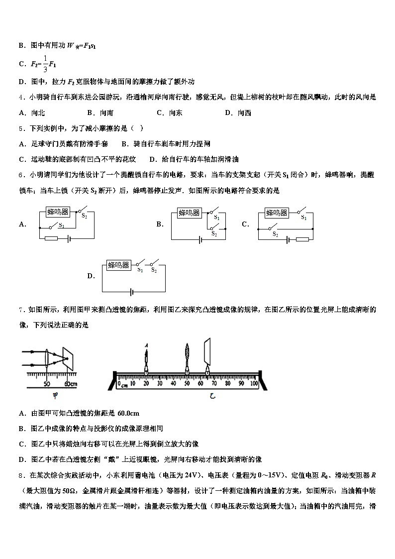 2026届江西省中考冲刺卷物理试题（含答案解析）第2页