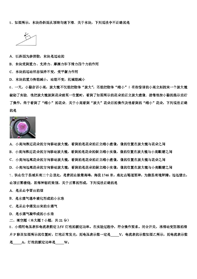 内蒙古自治区呼和浩特市2026年中考物理模拟预测试卷（含答案解析）第2页