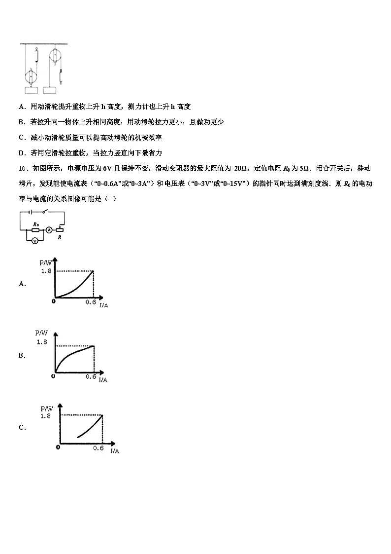 2026届广元市中考一模物理试题（含答案解析）第3页