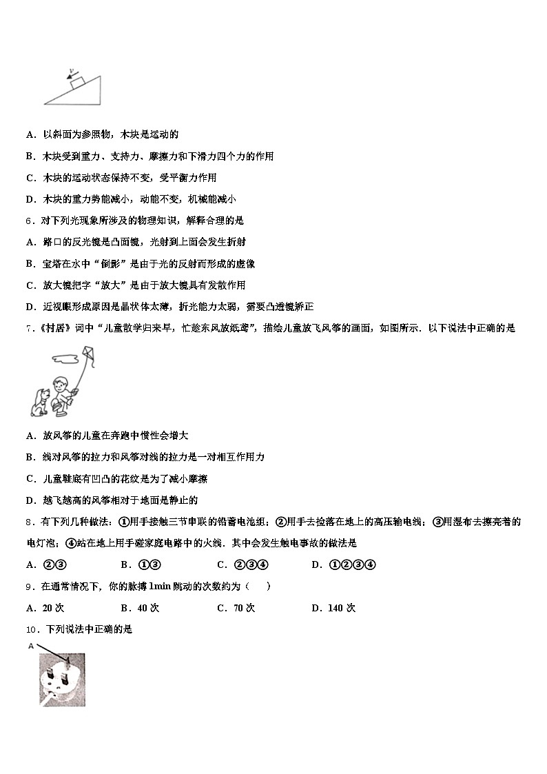 青海省西宁市2026年中考四模物理试题（含答案解析）第2页