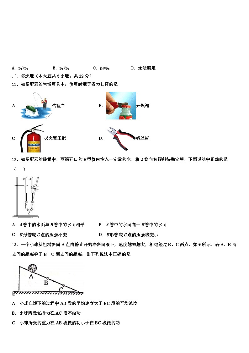 黑龙江省伊春市2025-2026学年中考物理仿真试卷（含答案解析）第3页