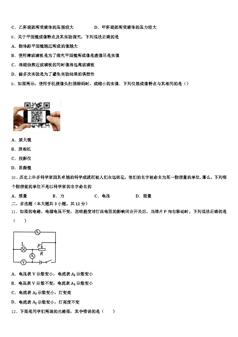 2026届江西省新余市中考物理最后冲刺浓缩精华卷（含答案解析）第3页