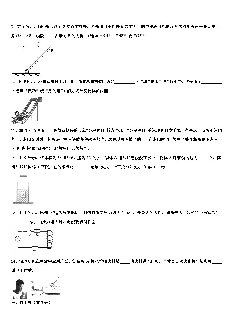 2026届河北省张家口市中考适应性考试物理试题（含答案解析）第3页