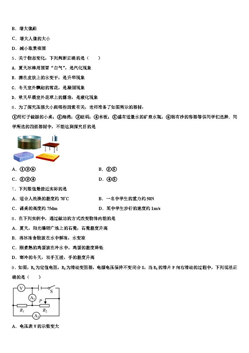 2025-2026学年黑龙江省七台河市中考物理对点突破模拟试卷（含答案解析）第2页